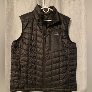 LL Bean Black Puffer Vest